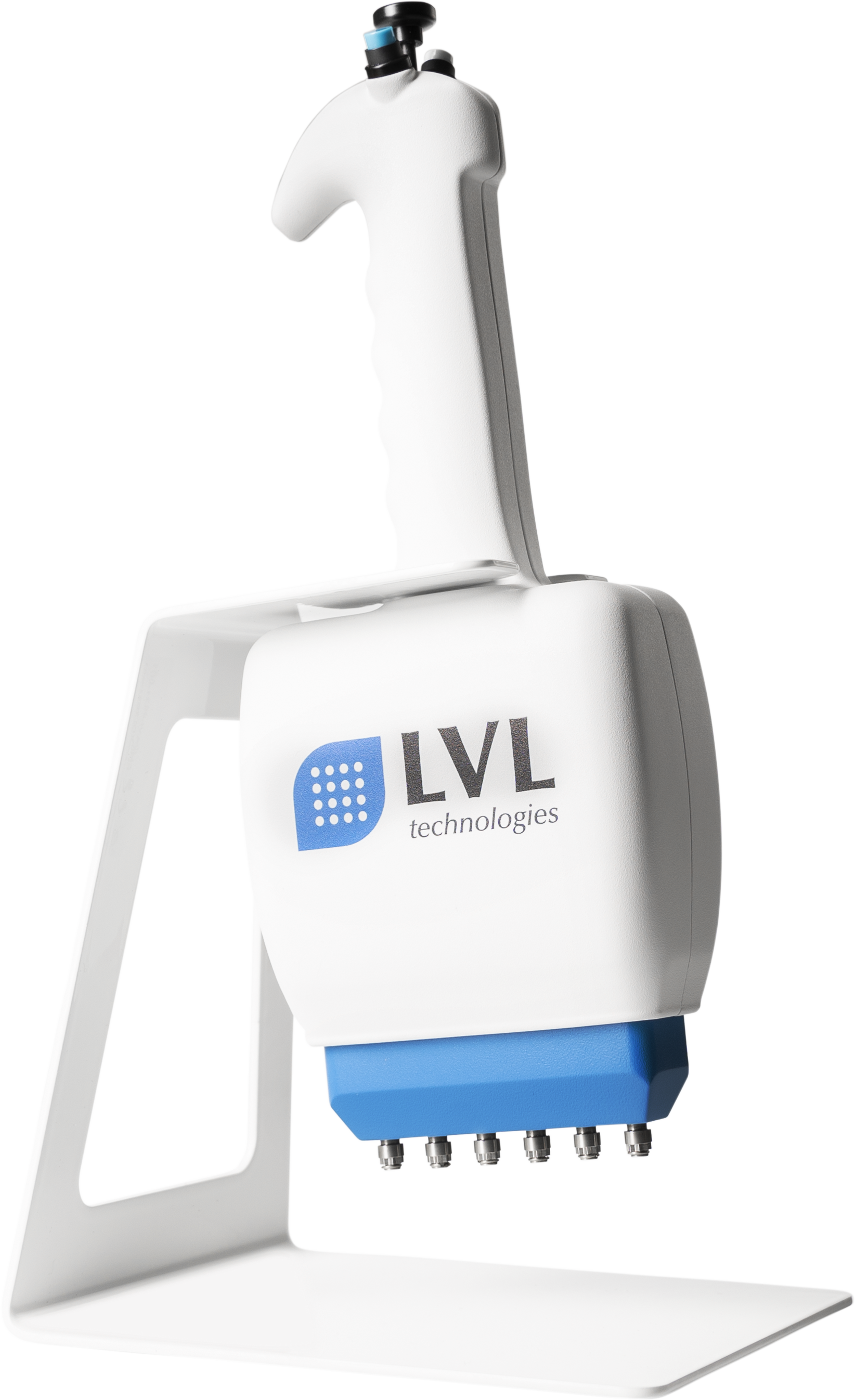 LVL SAFE® Capper Decapper als manuelles Laborgerät zum sicheren und präzisen Verschließen und Öffnen von 2D Probenröhrchen mit 4 6 oder 8 Kanal Aufsatz für Laborautomation Biobanking und manuelle Probenverarbeitung