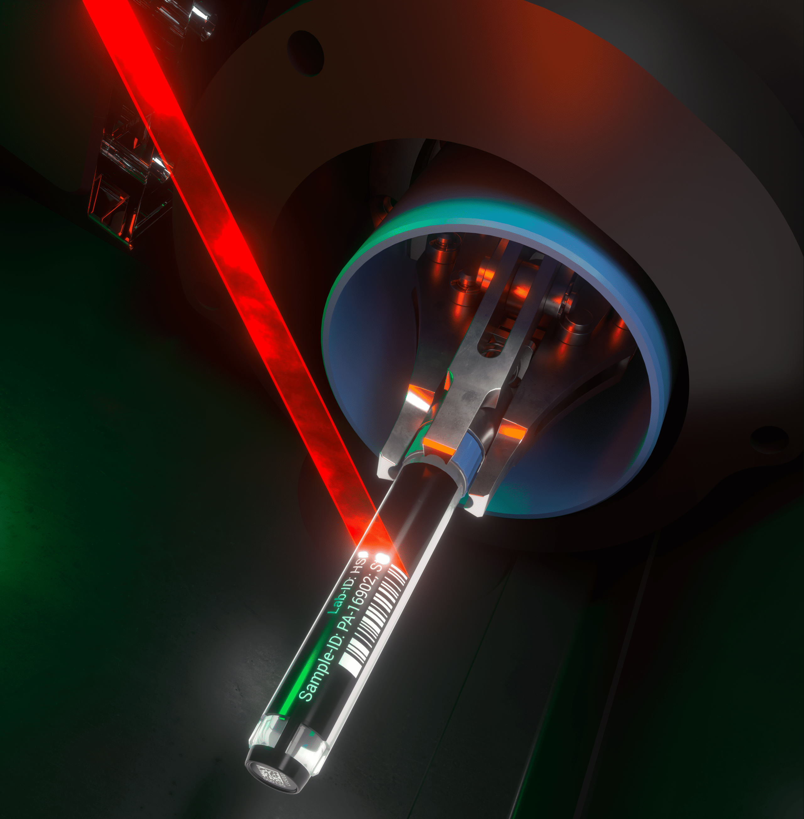 LVL SAFE® tube laser marker designed for precise and automated laser coding of 2D sample tubes supporting laboratory automation biobanking workflows and reliable sample identification with permanent readable codes for secure traceability in laboratory environments