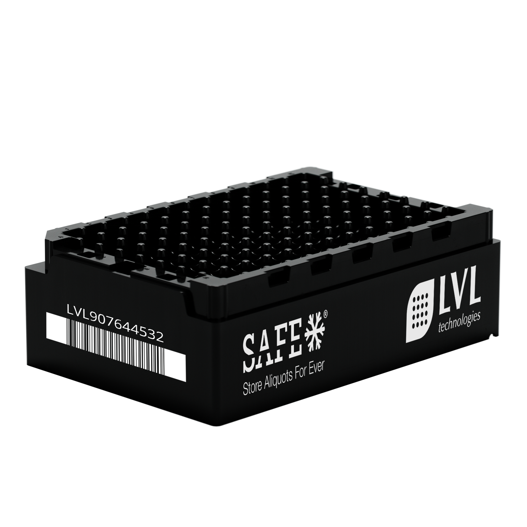 Leeres SAFE® LI 1000 Microliter / 1 ml Rack für 1 ml 2D Tubes mit Innengewinde