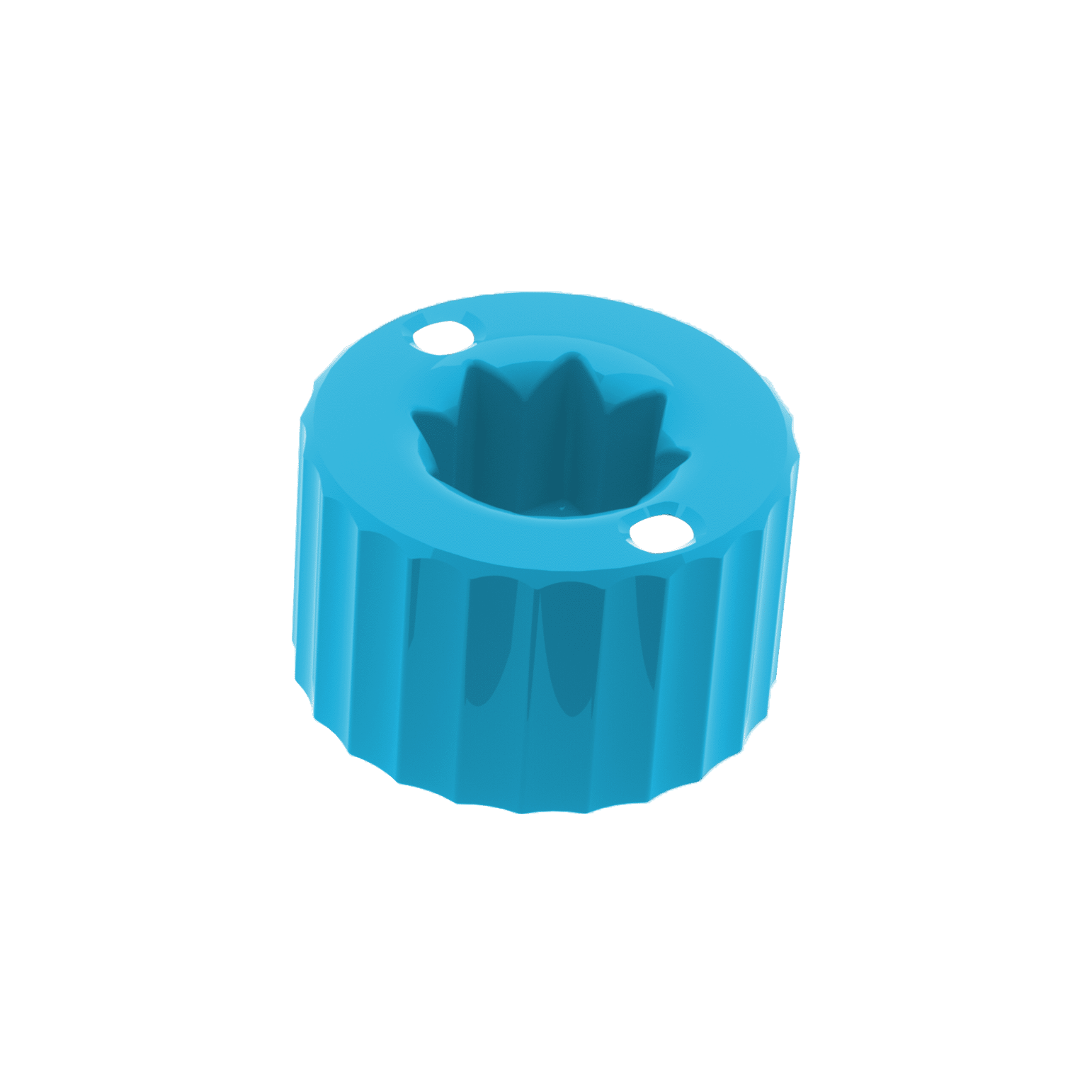 LVL SAFE® Screw Cap in Creative Blue Pantone 306 mit Dichtung für kryogene Lagerung