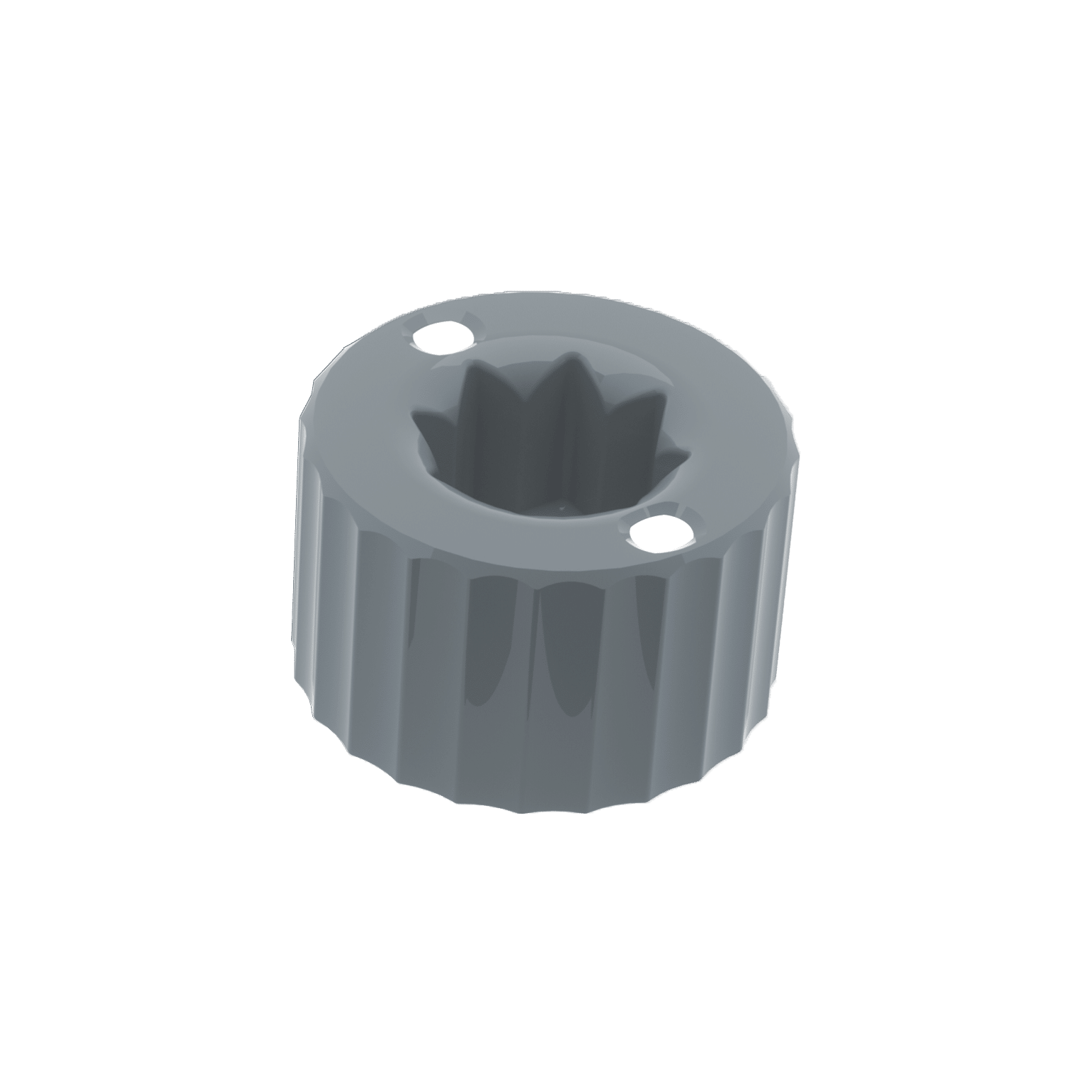 LVL SAFE® Screw Cap in Telegrau RAL 7046, aus chemikalienresistentem Kunststoff