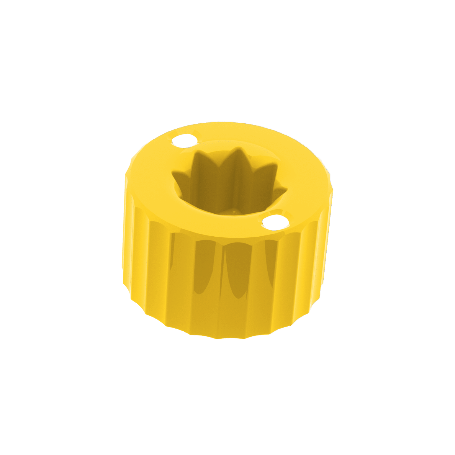 LVL SAFE® Screw Cap in Zinkgelb RAL 1018 mit Dichtung, passend für SAFE® 2D Tubes