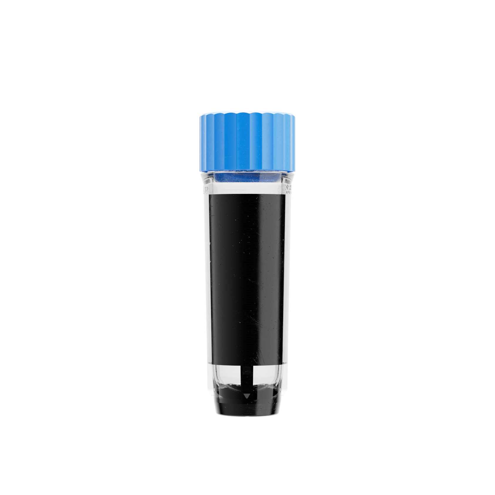 2D Tube LVL SAFE® MX 500 Microliter / 0,5 ml mit blauem Cap, ohne Label, für kundenspezifische Anwendungen