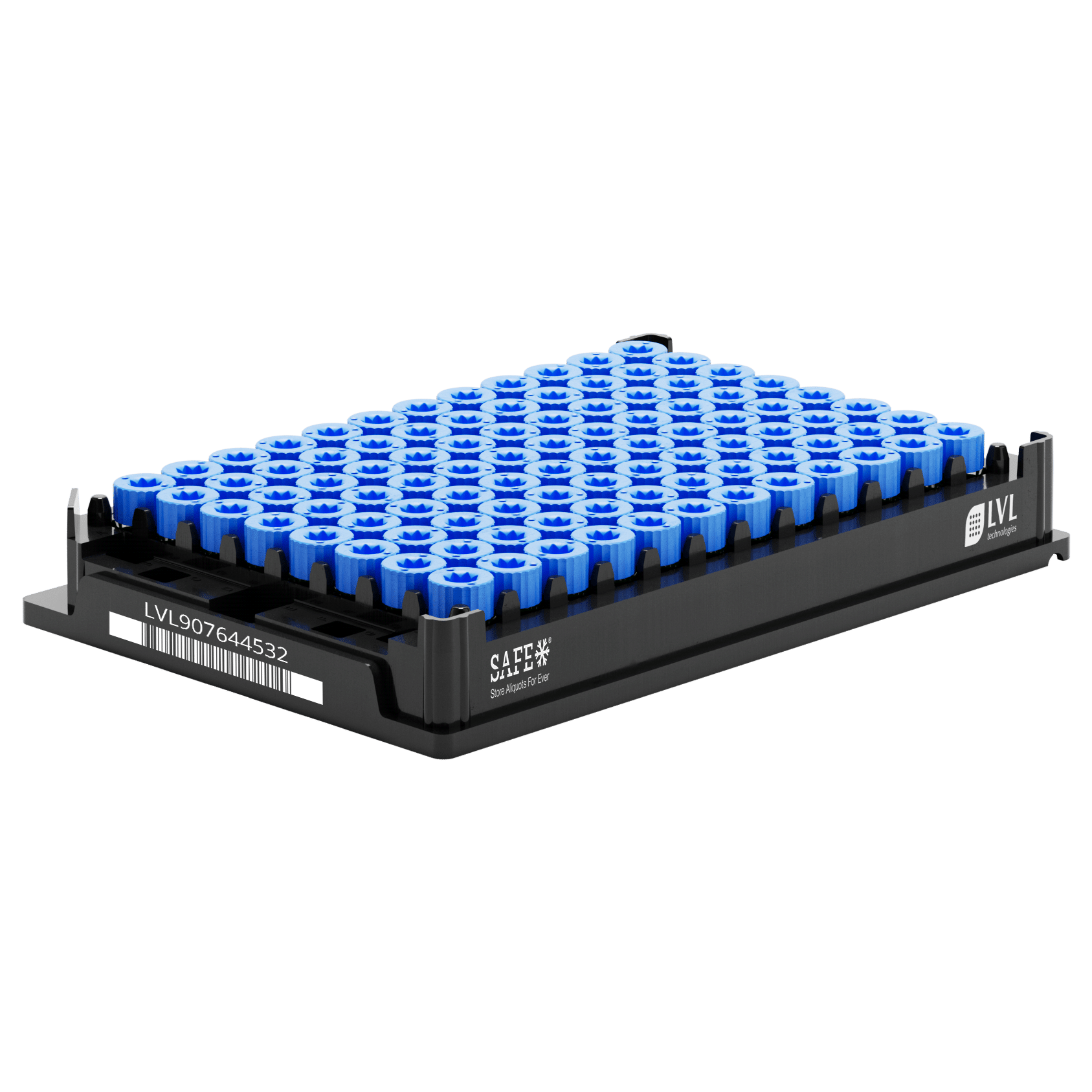 LVL SAFE® SX 300 Microliter / 0,3 ml Rack im 96-Well-SBS-Format für standardisierte Probenlagerung