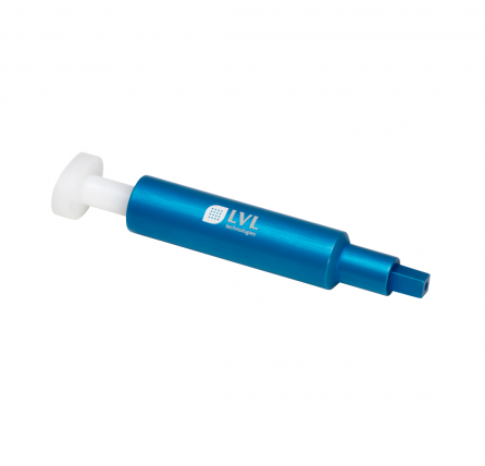 LVL SAFE® manueller 1-Kanal Capper / Decapper aus Aluminium für das manuelle Öffnen und Verschließen einzelner 2D Tubes