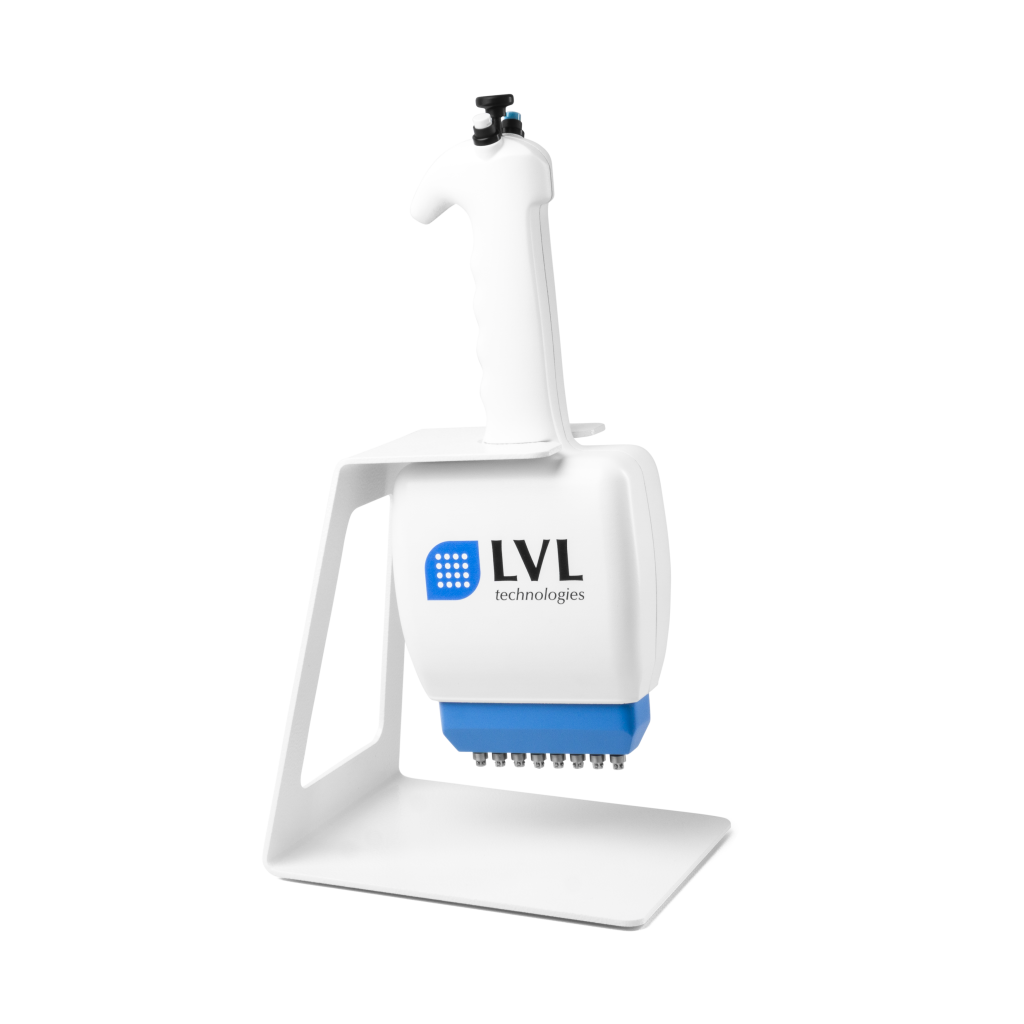 LVL SAFE® Capper Decapper als manuelles Laborgerät zum sicheren und präzisen Verschließen und Öffnen von 2D Probenröhrchen mit 4 6 oder 8 Kanal Aufsatz für Laborautomation Biobanking und manuelle Probenverarbeitung