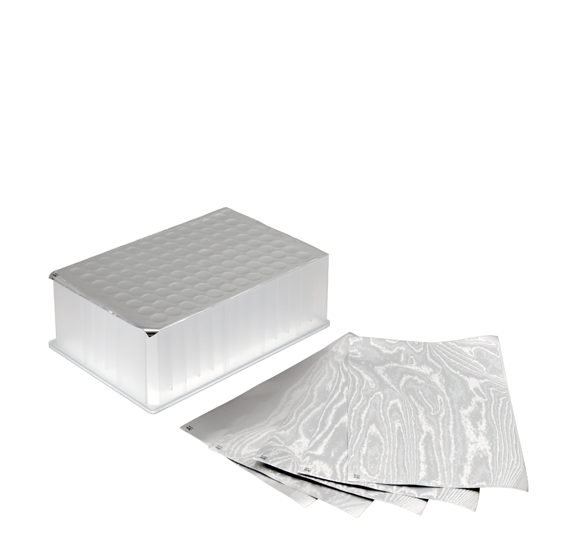 LVL Heatsealing Folien aus Aluminium zur zuverlässigen Versiegelung von Deep Well Platten und Röhrchenracks