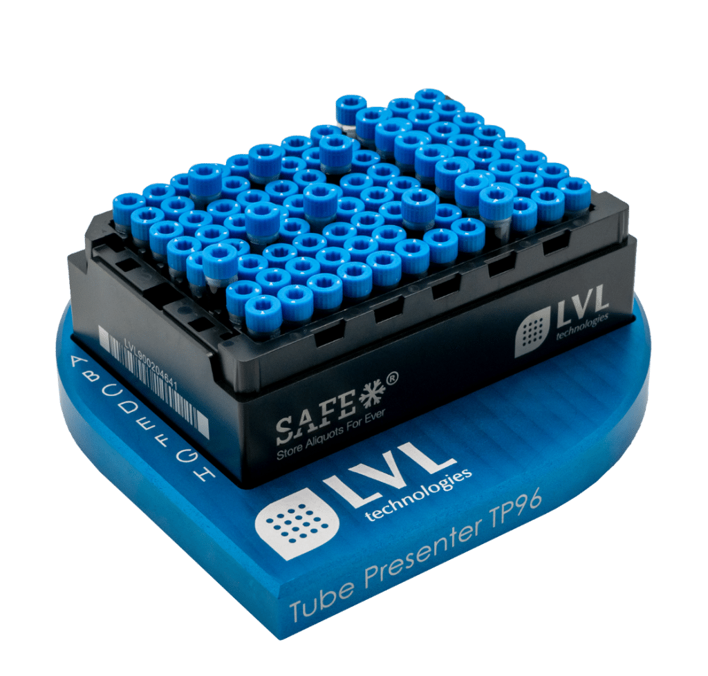 LVL SAFE® 2D Tube Presenter TP48 – präzises Tool zur sicheren Probenentnahme