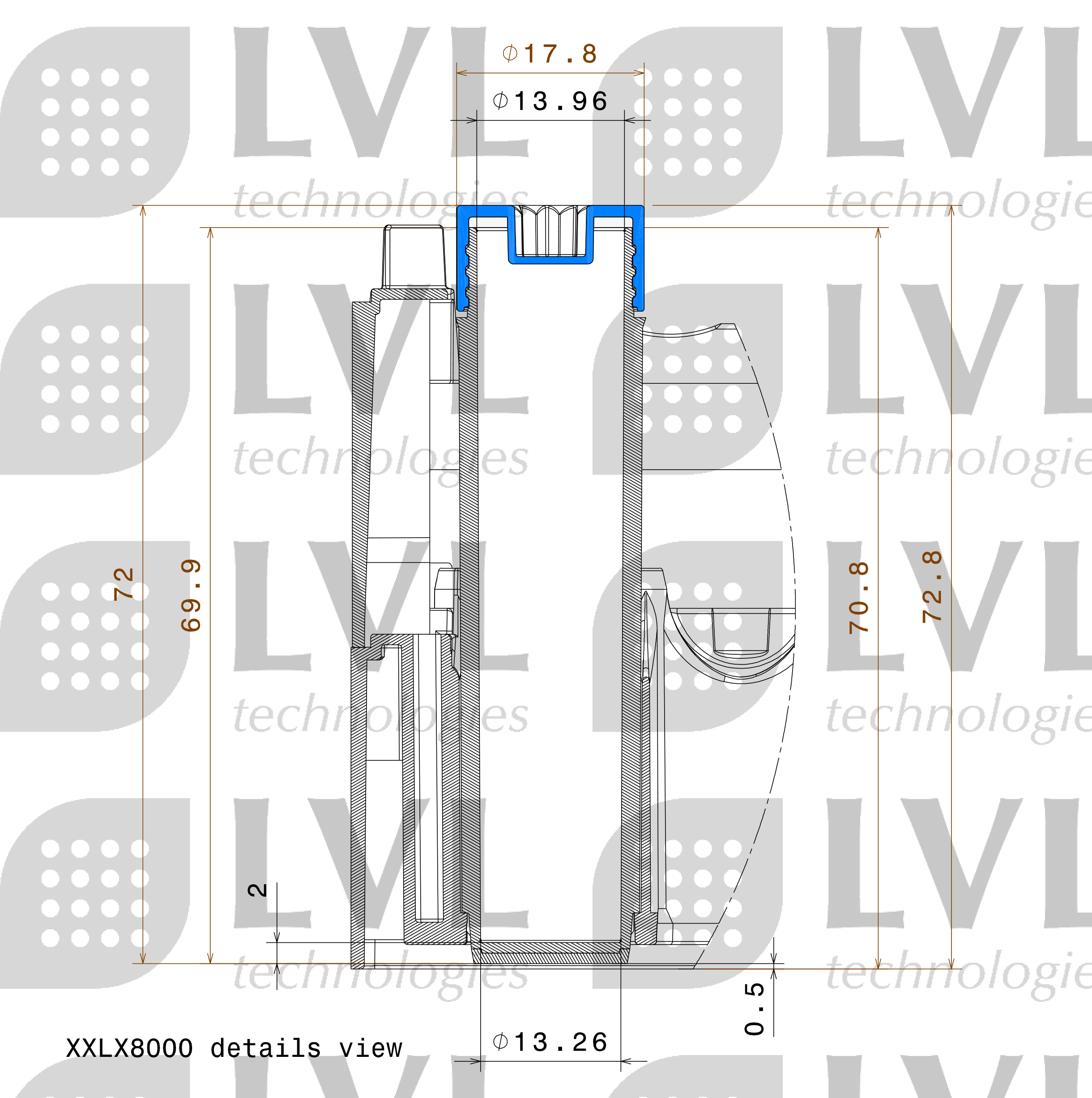 XXLX8000 details view